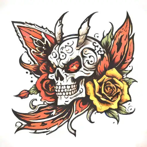 dirty cream  tattoo design idea