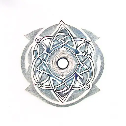 Celtic spiral tattoo design idea