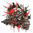 bleached tattoo design idea