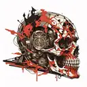 bleached tattoo design idea