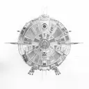 Millenium Falcon tattoo design idea