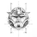 Millenium Falcon tattoo design idea
