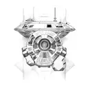 Millenium Falcon tattoo design idea