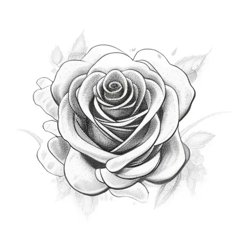 three red roses with black wings tattoo design idea
