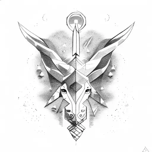 unstoppable sagittarius tattoo design idea