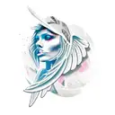 wings tattoo design idea