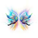 wings tattoo design idea