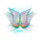 wings tattoo design idea