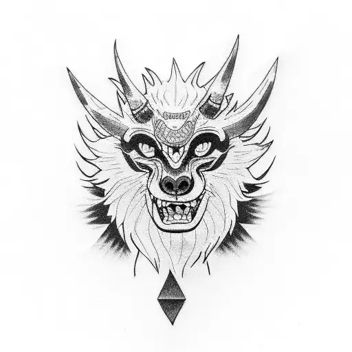 princess mononoke  tattoo design idea