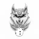 princess mononoke  tattoo design idea