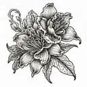 dead azalea tattoo design idea
