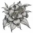 dead azalea tattoo design idea