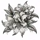 dead azalea tattoo design idea