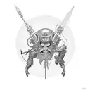 david and goliath tattoo design idea