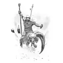 david and goliath tattoo design idea