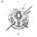 david and goliath tattoo design idea