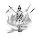 david and goliath tattoo design idea