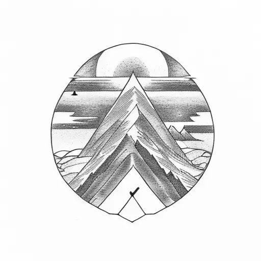 mountain tattoo,God is greater than the highs and lows tattoo tattoo design idea