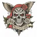 Trust no one  tattoo design idea