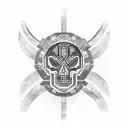 Guerrero azteca tattoo design idea