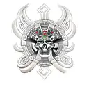 Guerrero azteca tattoo design idea