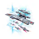 x wing tattoo design idea