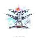 x wing tattoo design idea