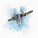 x wing tattoo design idea