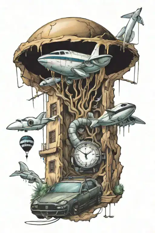 ups and downs, stock market tattoo design idea