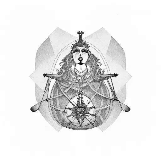 Queen Anne's Revenge galleon tattoo design idea