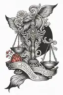 Simple, not too complicated, scary and good looking, libra wrist tattoo tattoo design idea