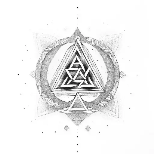 Valknut Symbol tattoo design idea