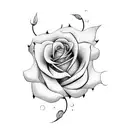 Rose tattoo design idea
