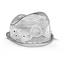 toad wearing a cowboy hat tattoo design idea