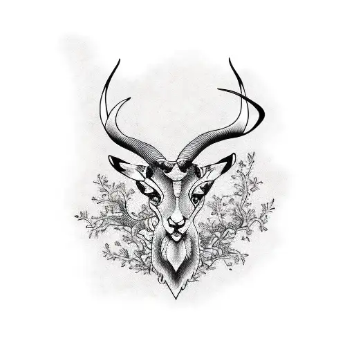springbok  tattoo design idea