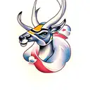 springbok  tattoo design idea