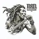bob Marley tattoo design idea