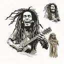 bob Marley tattoo design idea