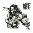 bob Marley tattoo design idea