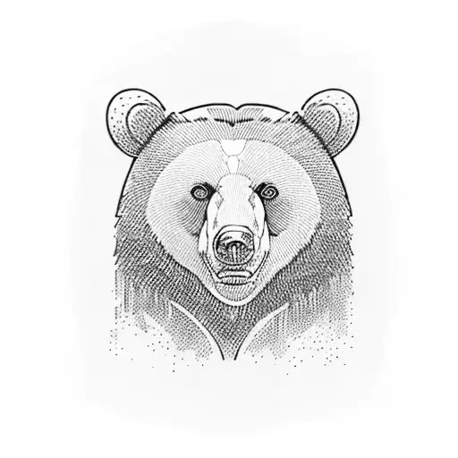 Bear AK47 tattoo design idea