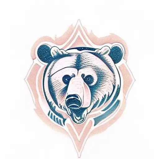 Bear AK47 tattoo design idea