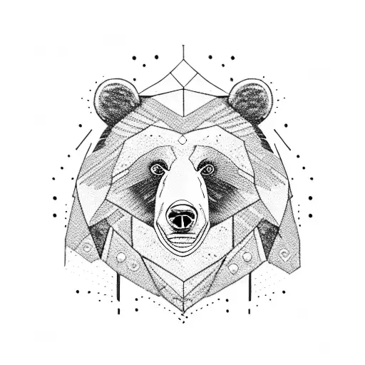 Bear AK47 tattoo design idea
