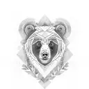 Bear AK47 tattoo design idea