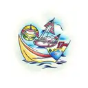 islas playa paraiso tattoo design idea