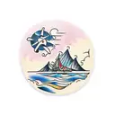 islas playa paraiso tattoo design idea