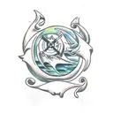 islas playa paraiso tattoo design idea