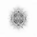 words Audi venit tacit tattoo design idea