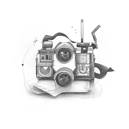 cinematographer with hope tattoo design idea