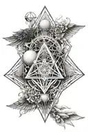 metatron sacred geometry tattoo design idea