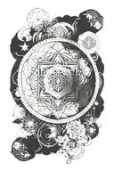 metatron sacred geometry tattoo design idea